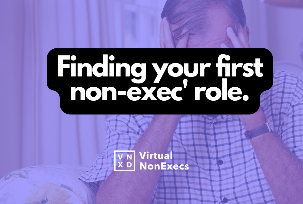 Finding your first non-executive director role