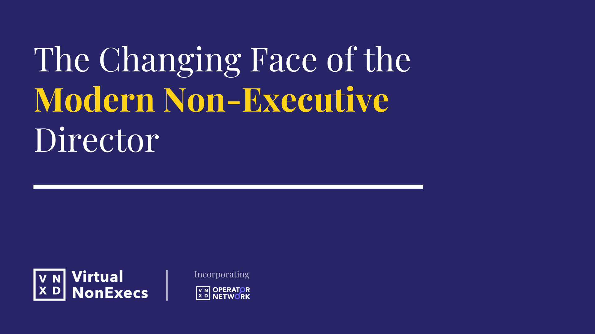 Modern non-executive director